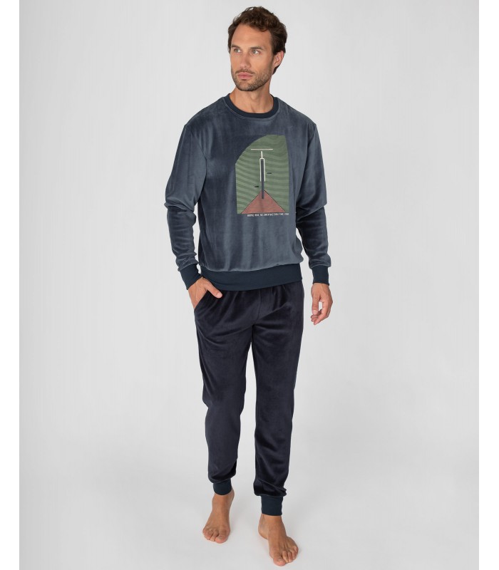 PIJAMA ATERCIOPELADO BIKE HOMBRE MASSANA