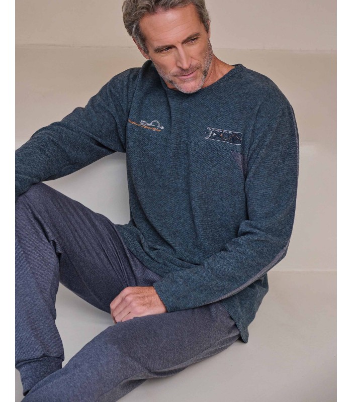PIJAMA HOMBRE JASPEADO MASSANA
