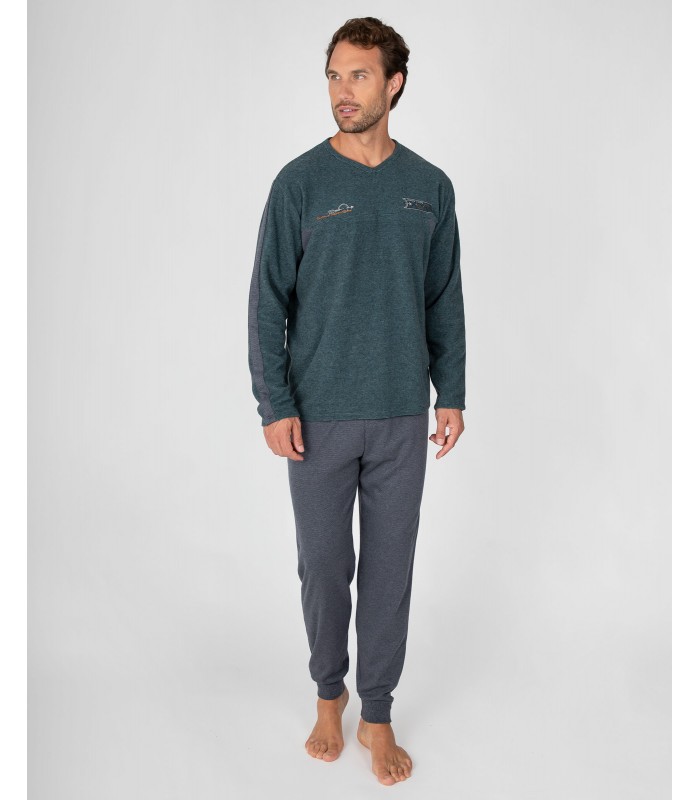 PIJAMA HOMBRE JASPEADO MASSANA