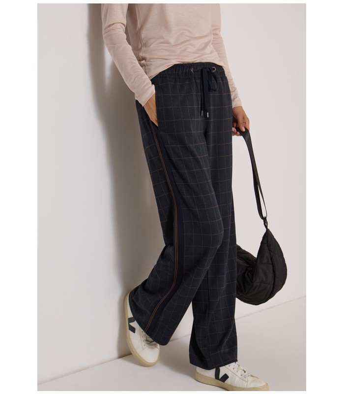 PANTALÓN CUADROS ANCHO MUJER CECIL