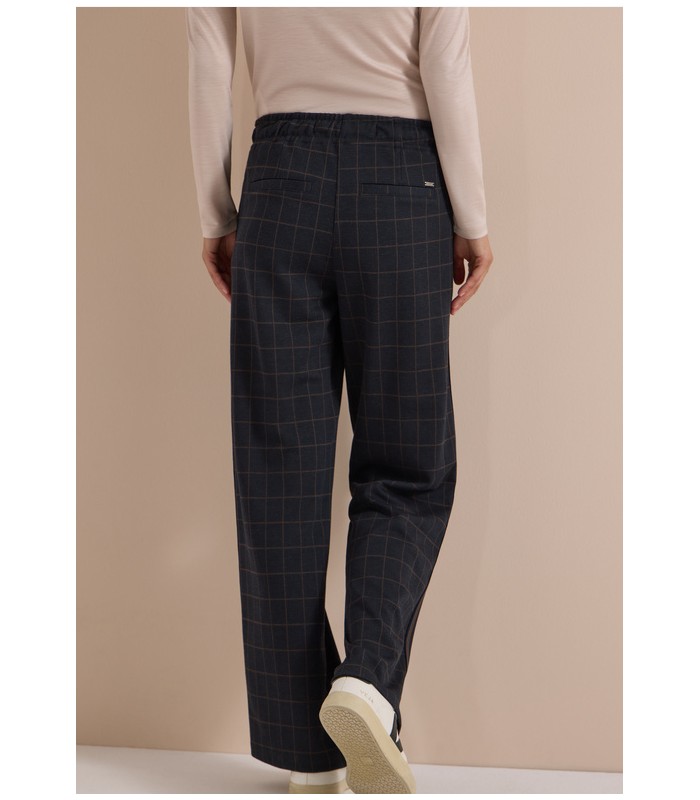 PANTALÓN CUADROS ANCHO MUJER CECIL