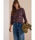 CAMISETA MANGA 3/4 RAYAS MUJER CECIL