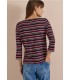CAMISETA MANGA 3/4 RAYAS MUJER CECIL