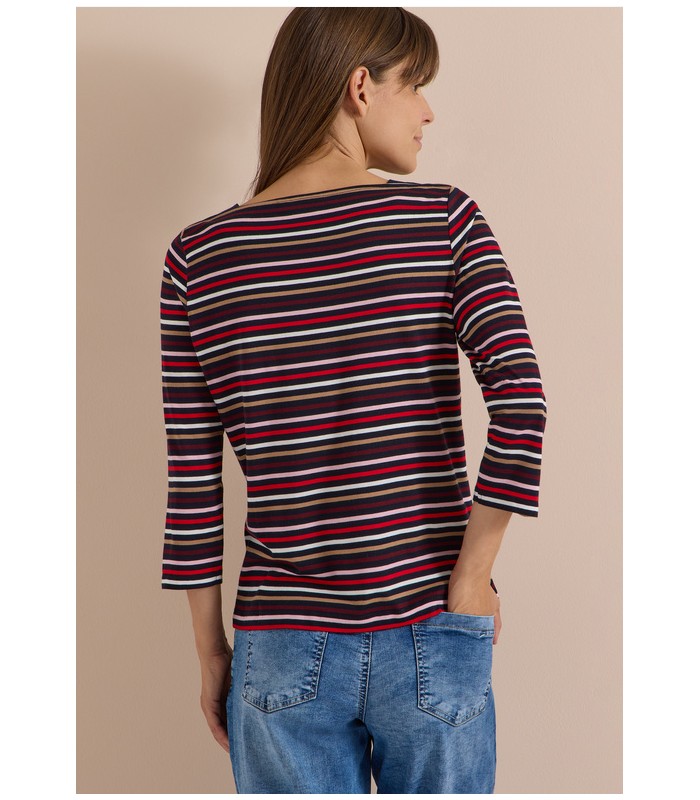 CAMISETA MANGA 3/4 RAYAS MUJER CECIL