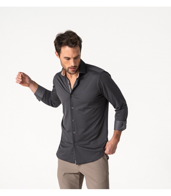 CAMISA HOMBRE MICRO ESTAMPADA DIARIO DARIO BELTRAN