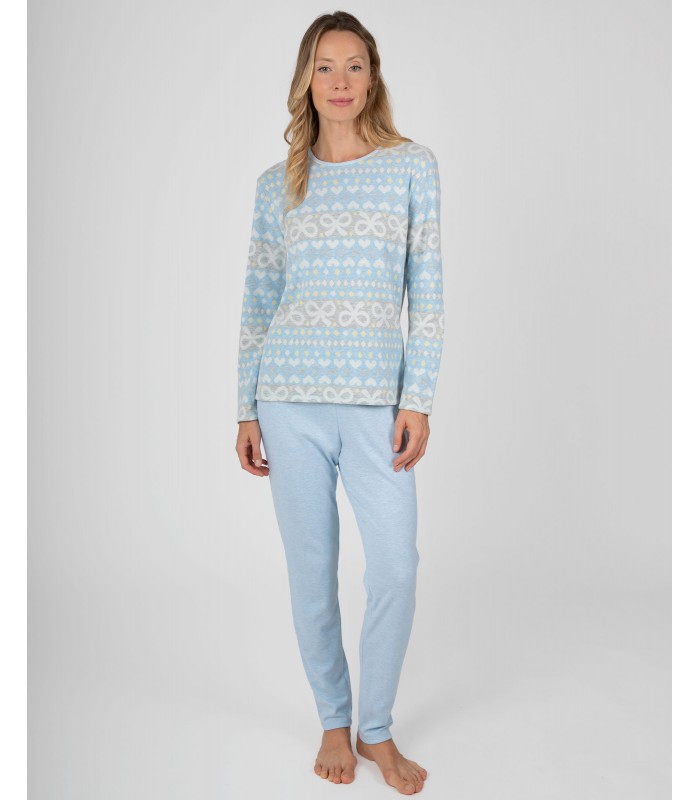 PIJAMA MUJER CORAZONES MASSANA